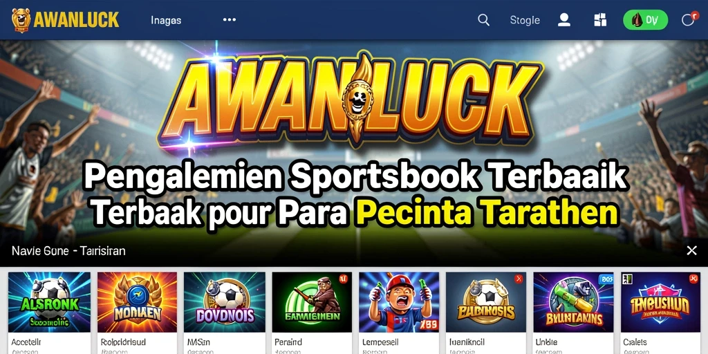 Tampilan gameplay <strong>AWANLUCK</strong> yang menampilkan taruhan olahraga yang menarik.