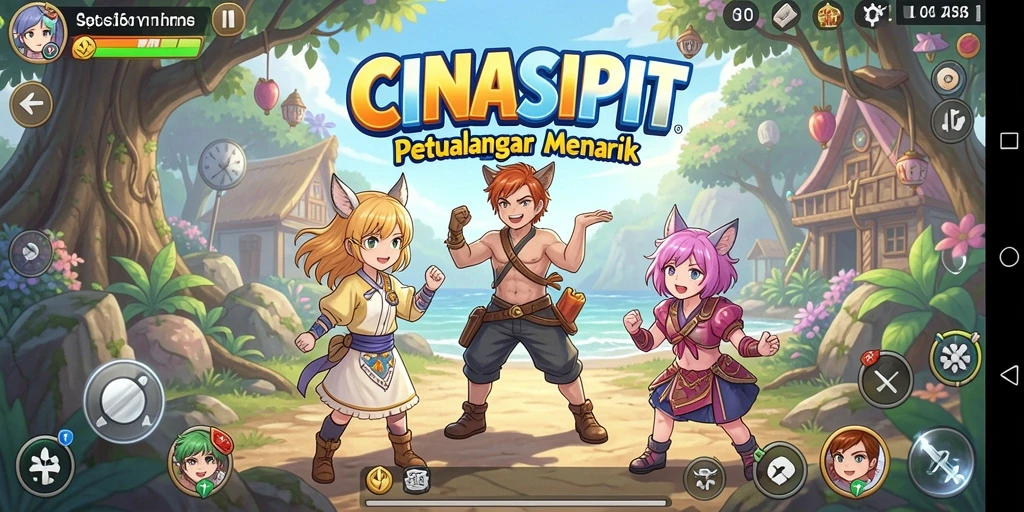 Tampilan gameplay CINASIPIT yang menawan dan penuh aksi.