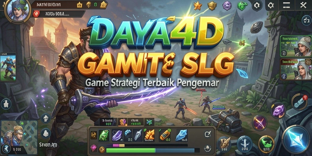 Screenshot gameplay menunjukkan keragaman strategi dalam DAYA4D.