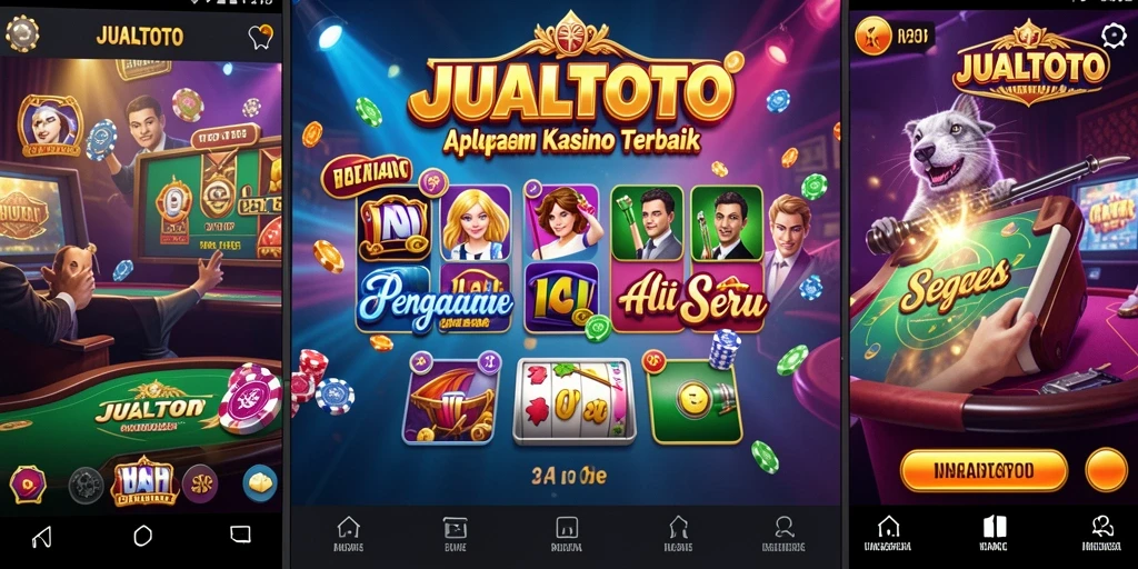 Tampilan gameplay JUALTOTO yang menegangkan dengan beragam pilihan permainan Kasino.