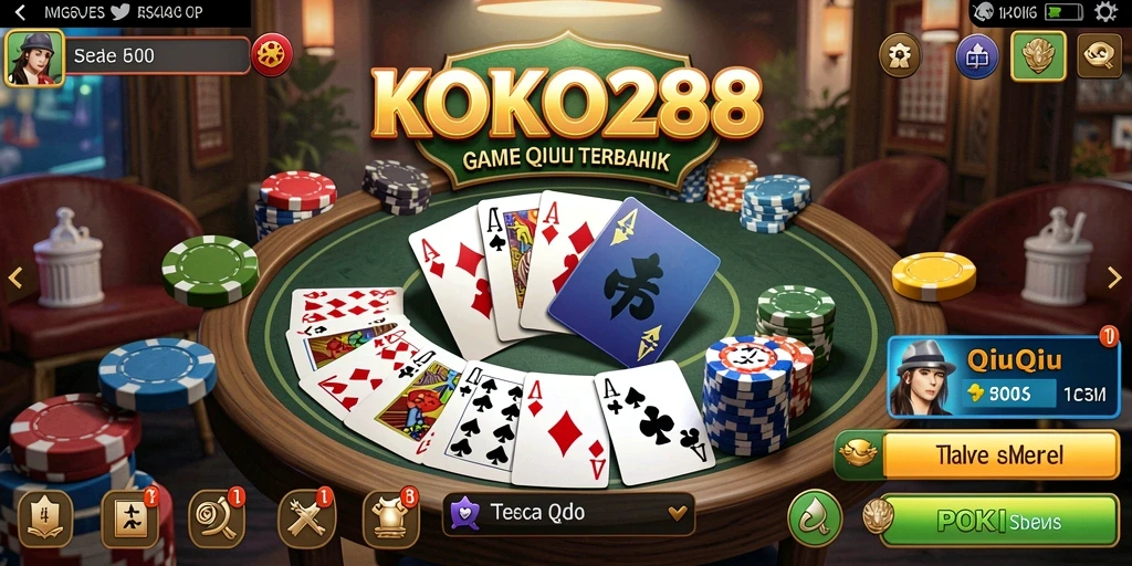 Tampilan menarik dan gameplay seru KOKO288 QiuQiu.