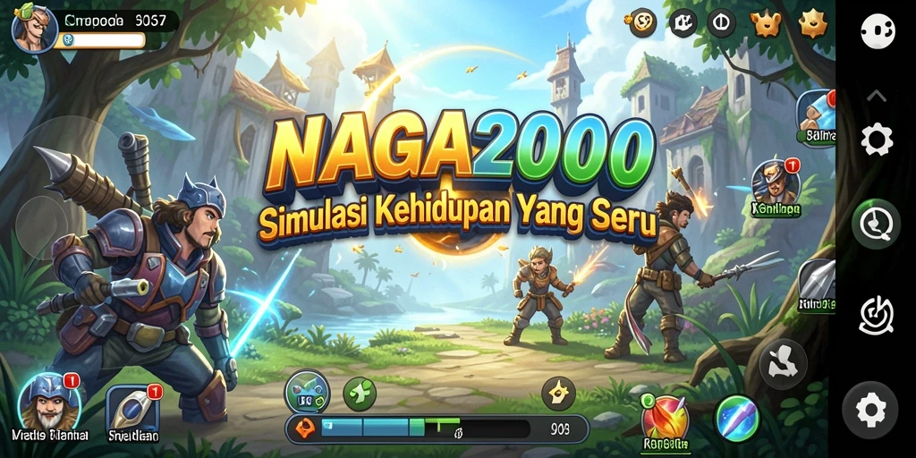Gameplay seru di NAGA2000 dengan karakter yang beragam.