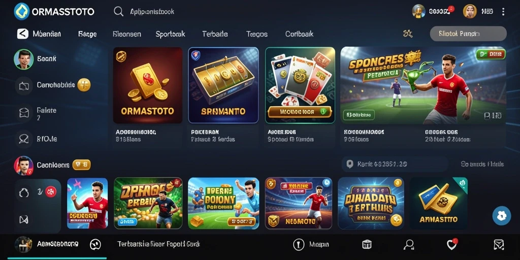 Tampilan gameplay ORMASSTOTO yang menarik untuk taruhan olahraga.