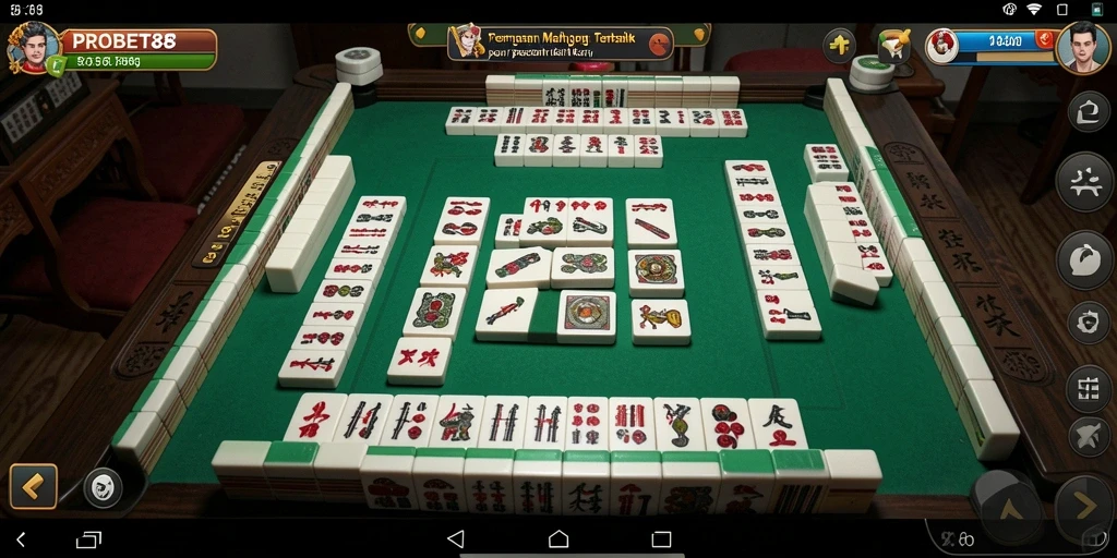 Tampilan seru dari gameplay <strong>PROBET88</strong> saat bermain Mahjong secara online.
