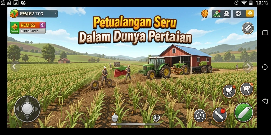 Tampilan gameplay REMI62 yang menawan dan seru dalam bertani.