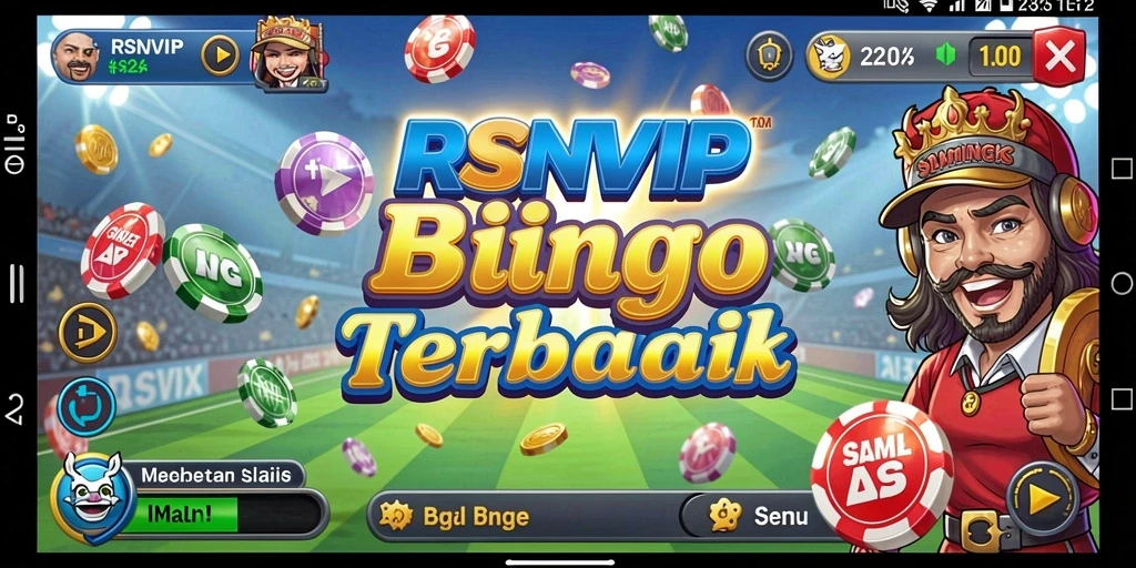 Tampilan gameplay menarik dari RSNVIP dengan suasana Bingo yang mengasyikkan.