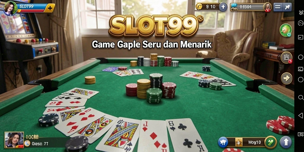 Screenshot gameplay yang menampilkan serunya bermain Gaple di SLOT99.