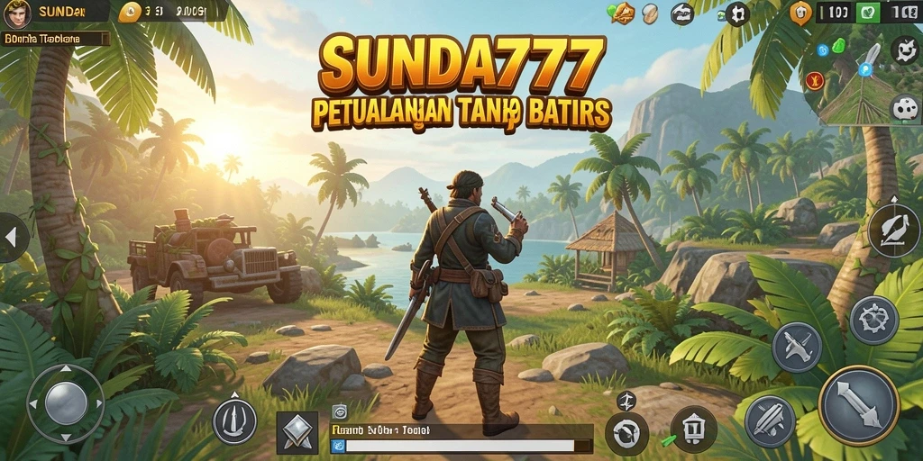 Tampilan gameplay di SUNDA777 dengan petualangan dunia terbuka.